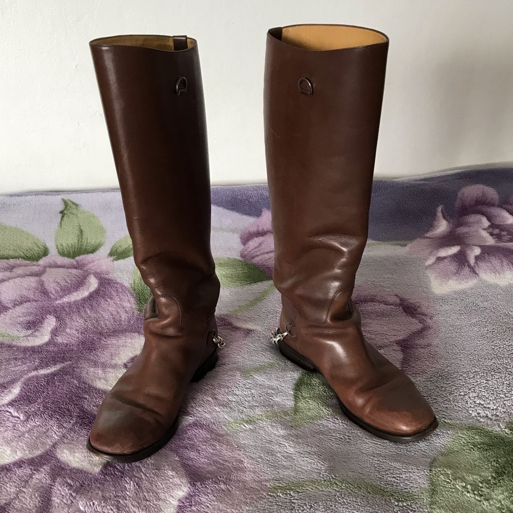 Hugo Boss Women’s Leather Riding Boots - Picture 4 of 11